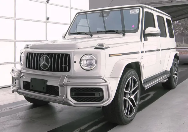 White Mercedes-AMG G-Class SUV purchased by Cameron Motorsports